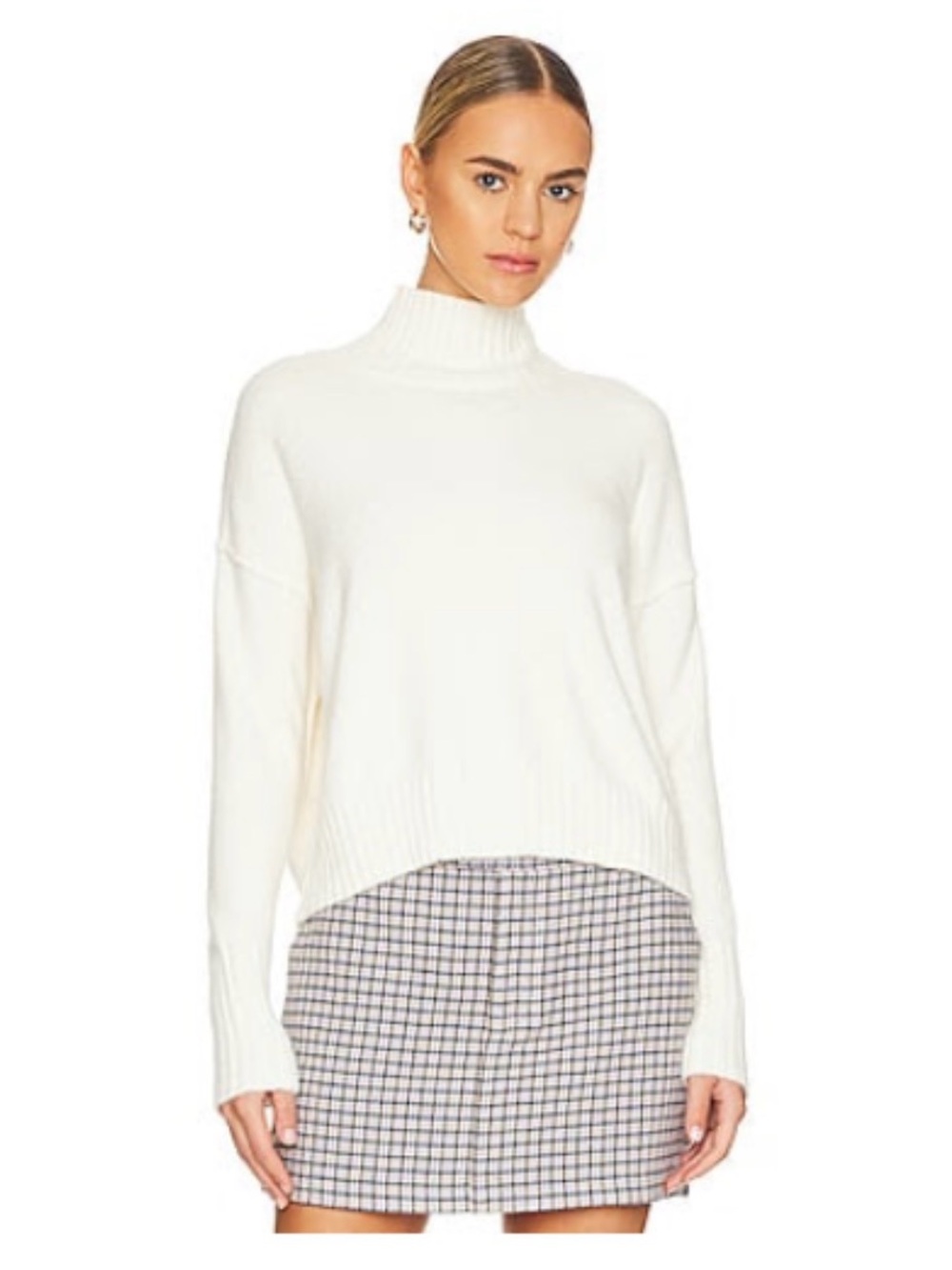 Free People VANCOUVER TURTLENECK TOP IN IVORY